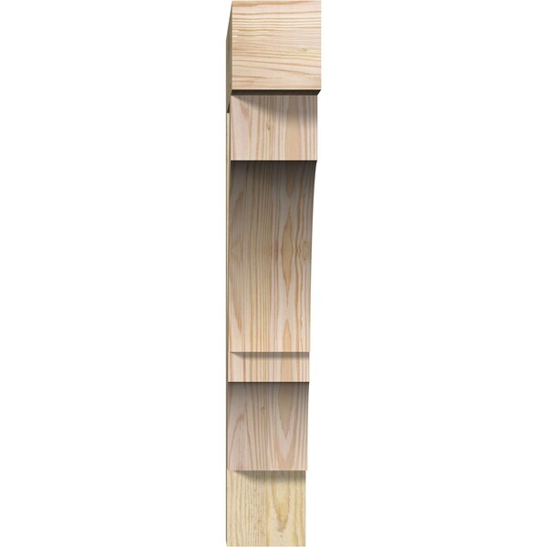 Balboa Block Rough Sawn Bracket, Douglas Fir, 4W X 22D X 26H